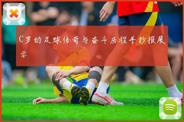 C罗的足球传奇与奋斗历程手抄报展示